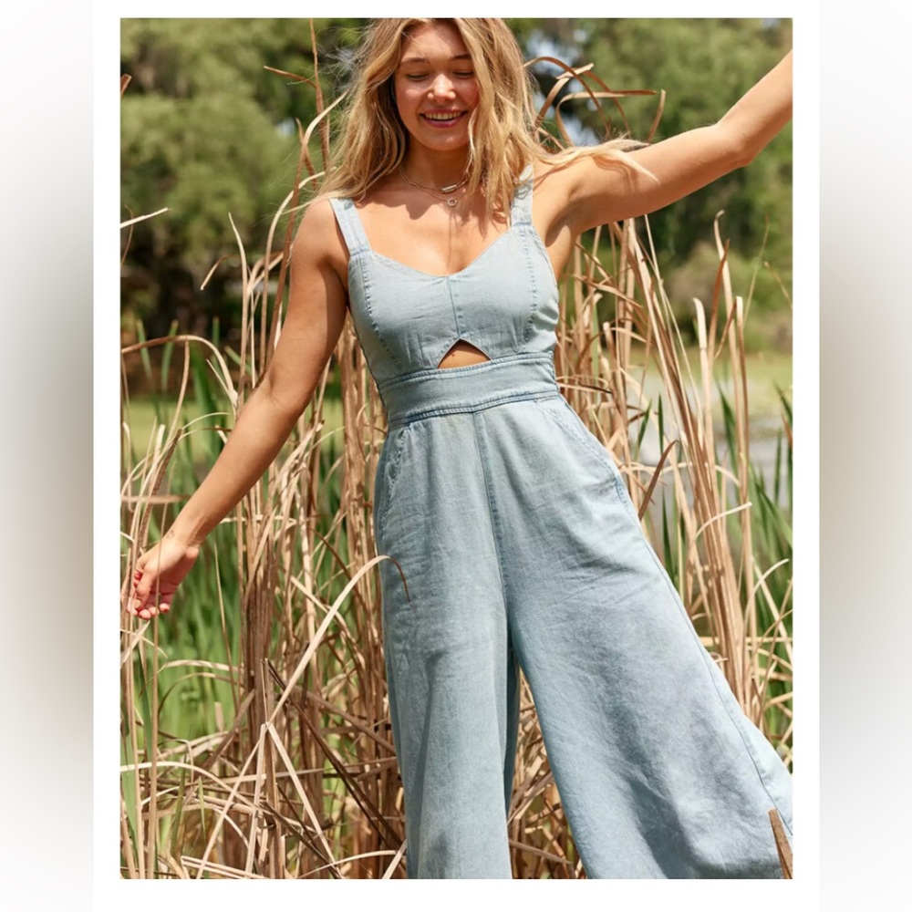 Aerie - Twill Cutout Jumpsuit
